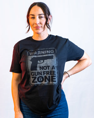 Not A Gun Free Zone-Black-T-Shirt (REFLECTIVE)-