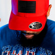 Load image into Gallery viewer, Star Spangled Banner Blackout Edition Leather Patch Hat