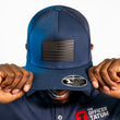 Load image into Gallery viewer, Star Spangled Banner Blackout Edition Leather Patch Hat