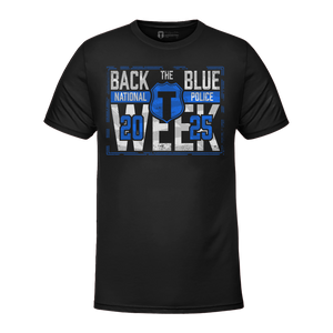 Back The Blue Police Commemorative T-Shirt - SIGNED