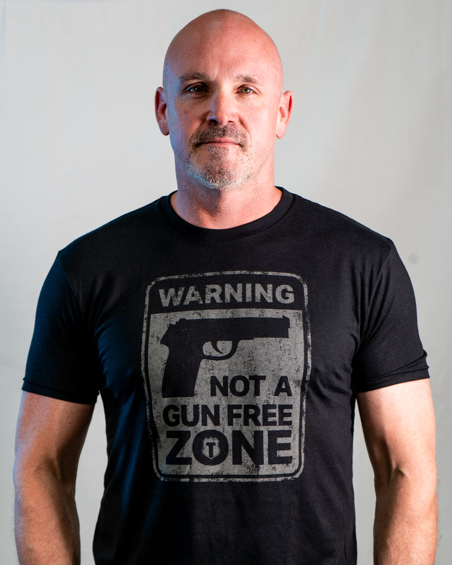 Not A Gun Free Zone-Black-T-Shirt (REFLECTIVE)-