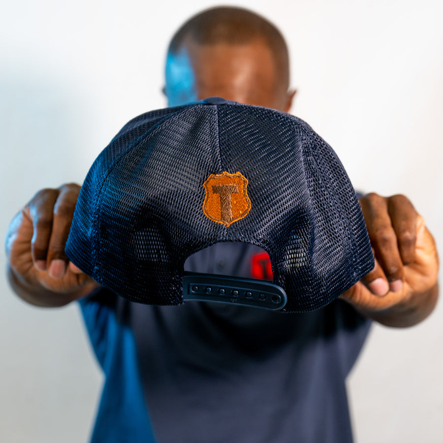 Star Spangled Banner Tan Leather Patch Hat