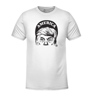 Retro Trump Face-Black-T-Shirt