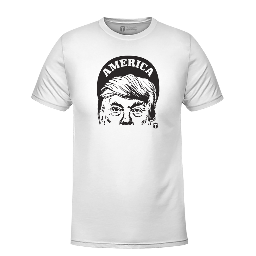 Retro Trump Face-Black-T-Shirt