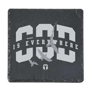 God Everywhere Engraved Coaster