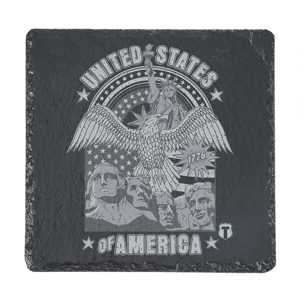 USA Engraved Coaster