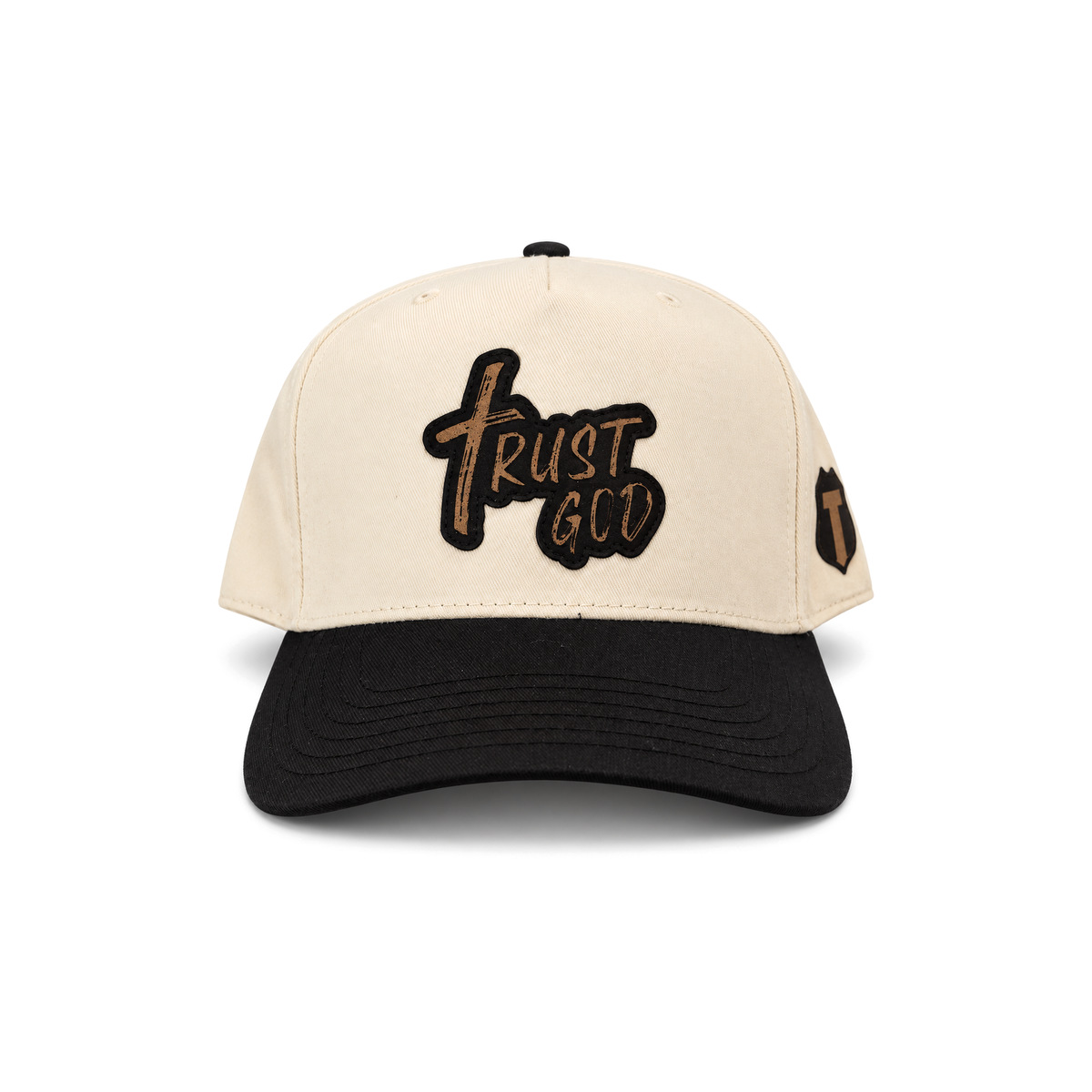 Trust God Leather Patch 5-Panel Hat