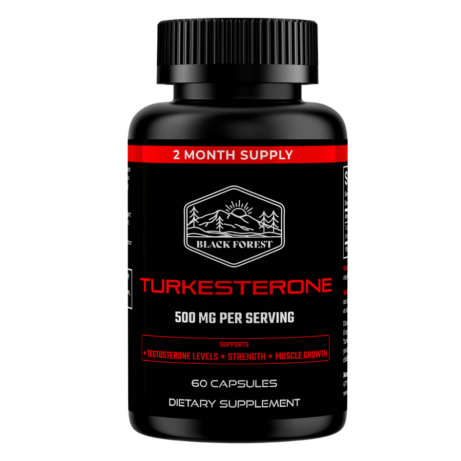 TURKESTERONE 500mg (95%) Ultra High Purity by Black Forest