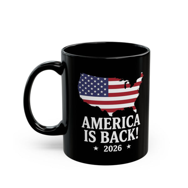 America Is Back USA Map mug left