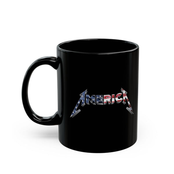 american metal mug, side one
