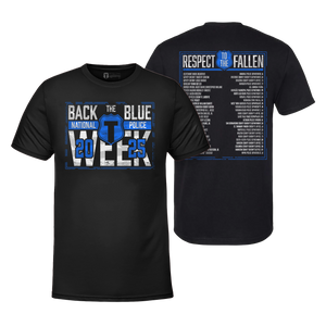 Back The Blue Police Commemorative T-Shirt - SIGNED