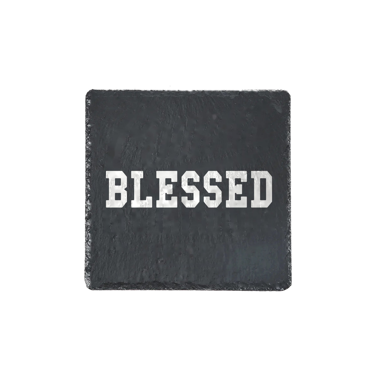 Blessed slate coaster