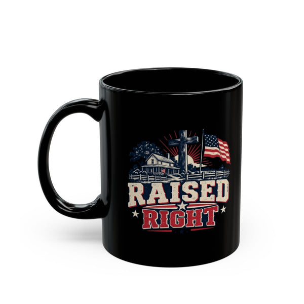 raised right mug, side one