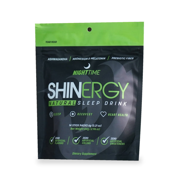 Shinergy Nighttime natural sleep drink, 14 stick pack bag