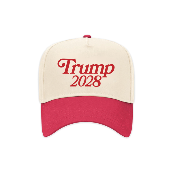 Trump 2028 Vintage Snapback - cream