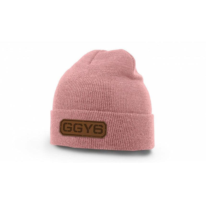 GGY6 Leather Patch Heathered Beanie - The Officer Tatum Store