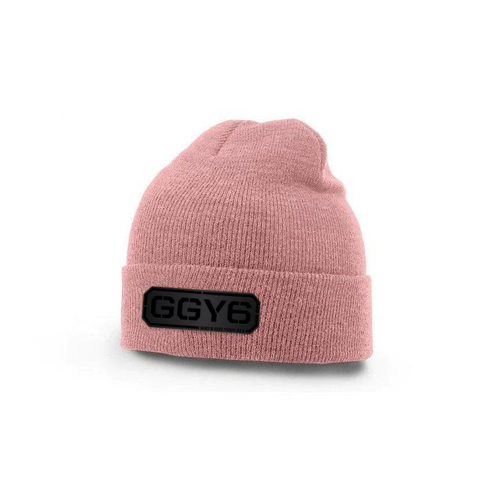 GGY6 Blackout Edition Leather Patch Beanie