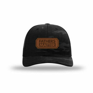 Fathers Matter Leather Patch MultiCam Trucker Hat - The Officer Tatum Store