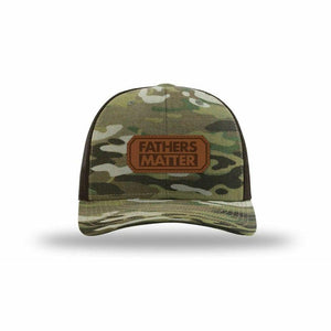 Fathers Matter Leather Patch MultiCam Trucker Hat - The Officer Tatum Store