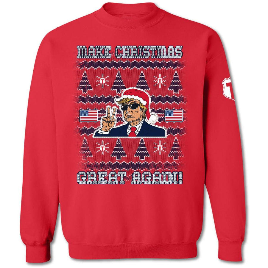 Make Christmas Great Again "Ugly Christmas Sweater" Sweatshirt - The Officer Tatum Store