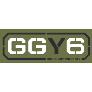 GGY6 - God's Got Your Six - Bumper Sticker - The Officer Tatum Store