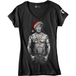 "The Santa Don" Limited Edition Women's V-Neck - The Officer Tatum Store